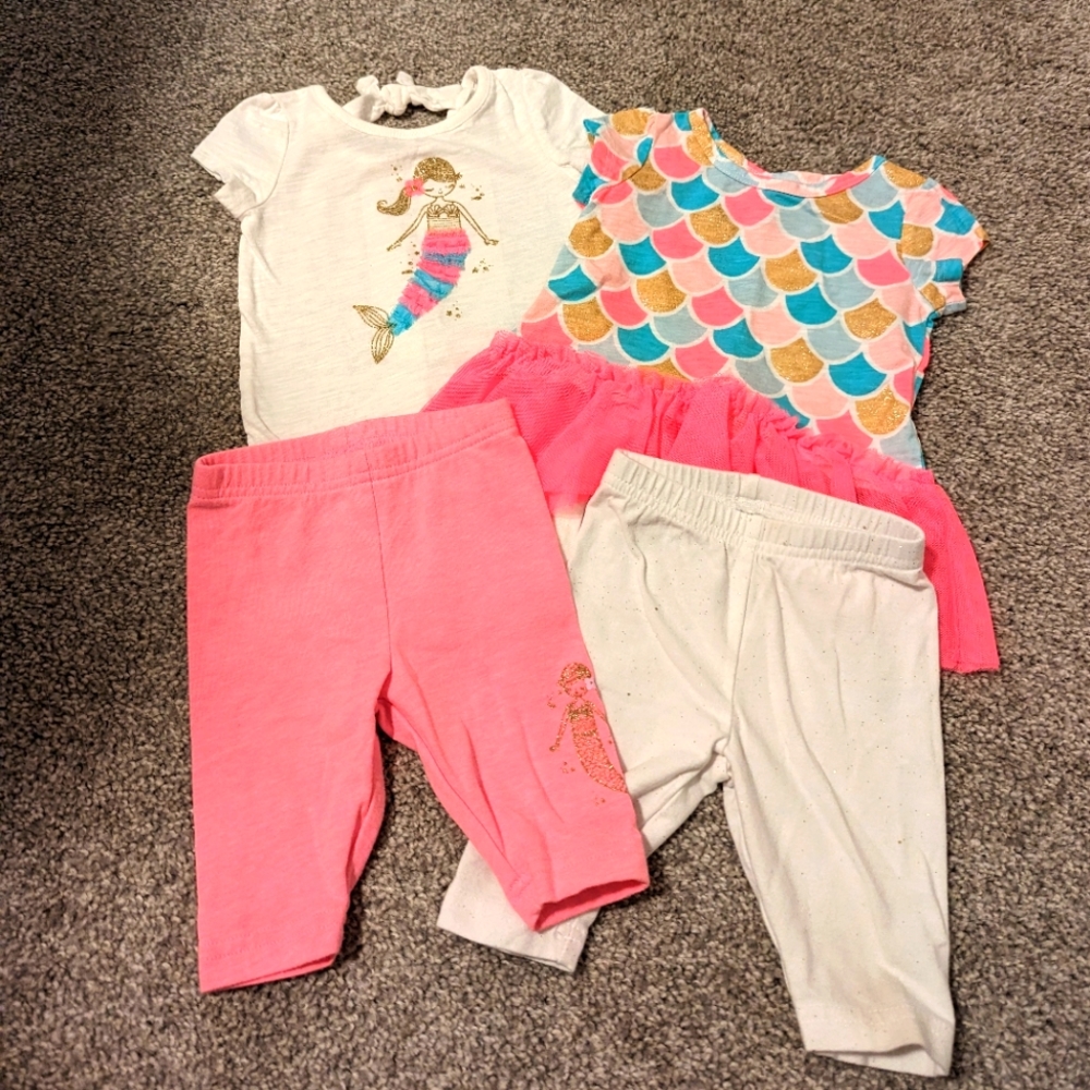 3 For $18 Carter's Mermaid Baby Set